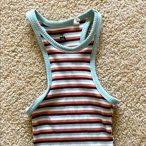 Pacsun halter striped tank top